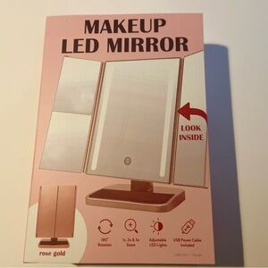 Rose Gold Makeup LED Mirror